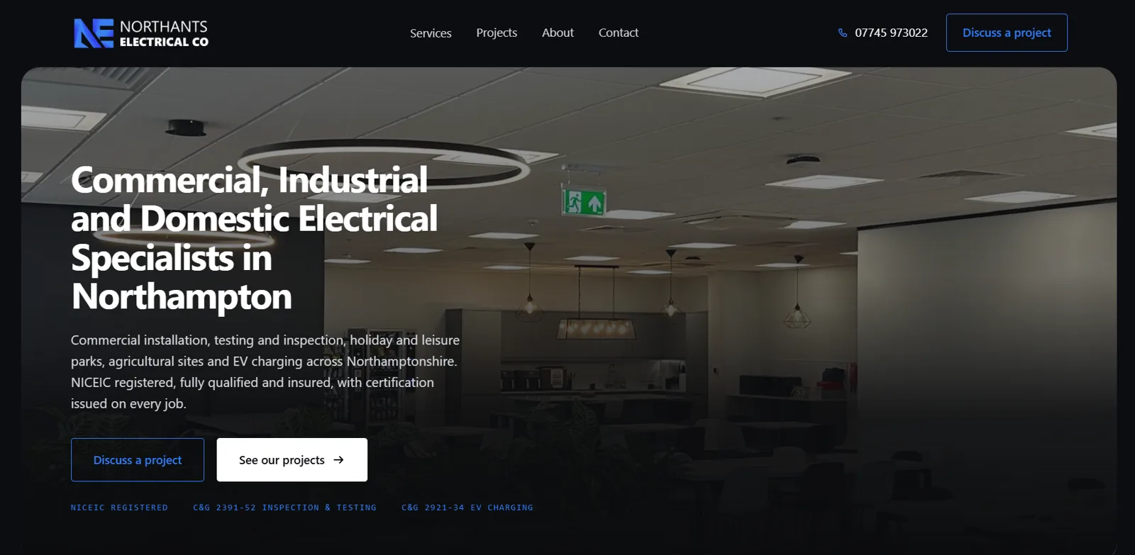 Elite Electrical website preview