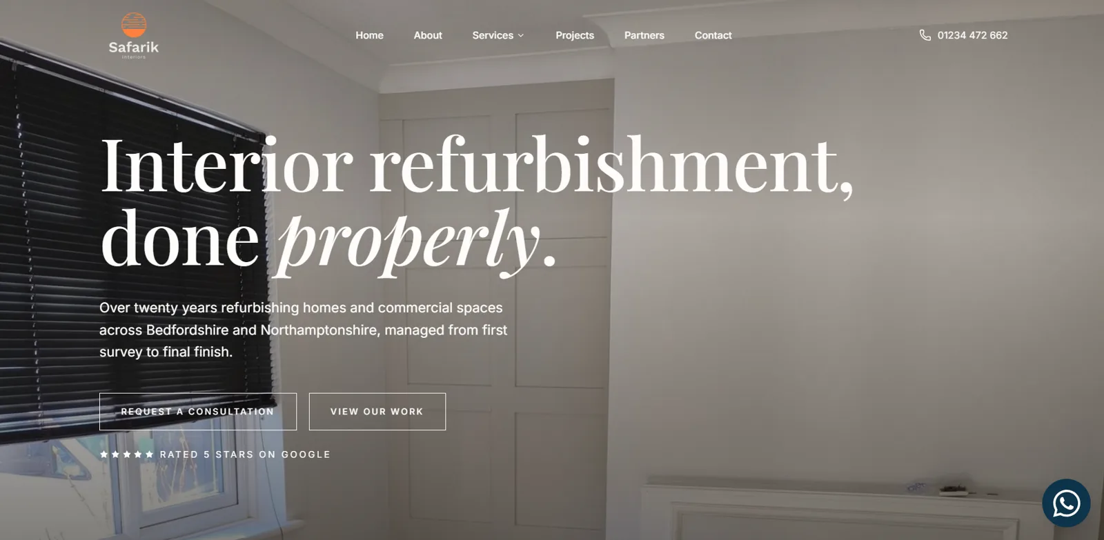 Safarik Interiors website